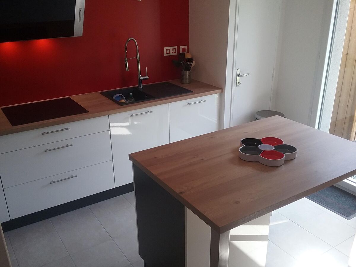 Cuisine avant-après sur mesure Light Blanc Brillant