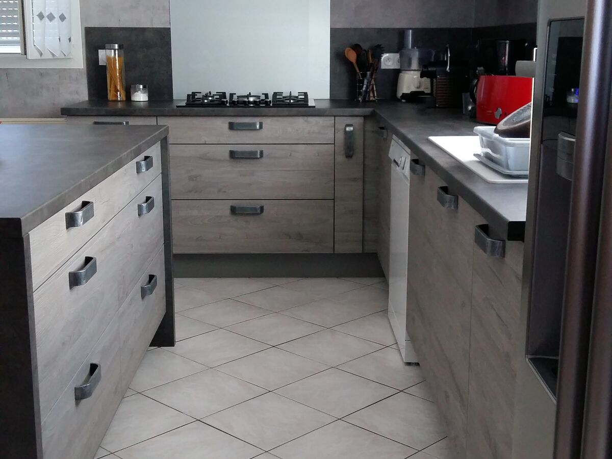 Rénovation cuisine sur mesure Label Chêne Sable Synchrone