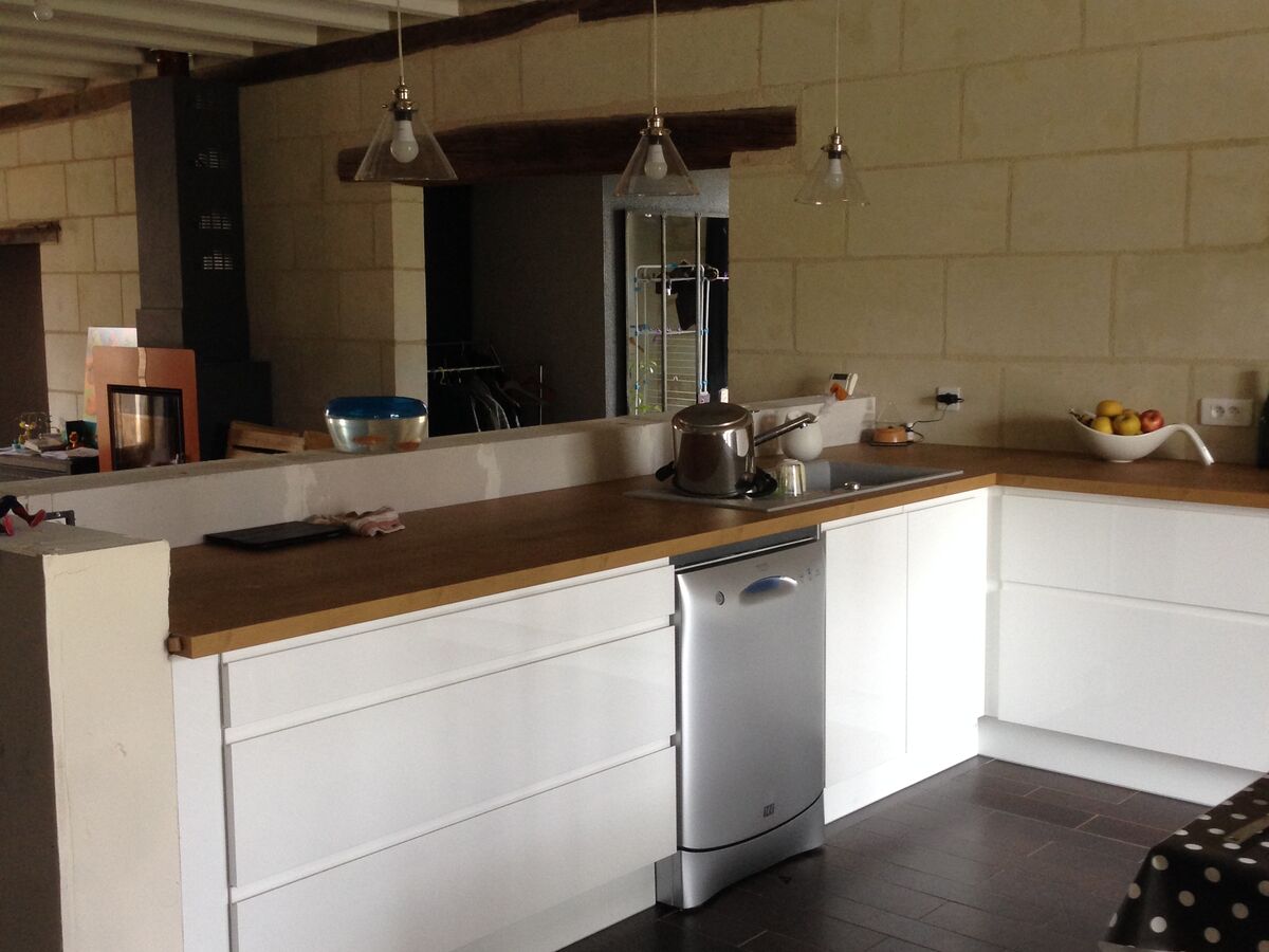 Cuisine équipée sur mesure Pure Brillant Blanc Brillant