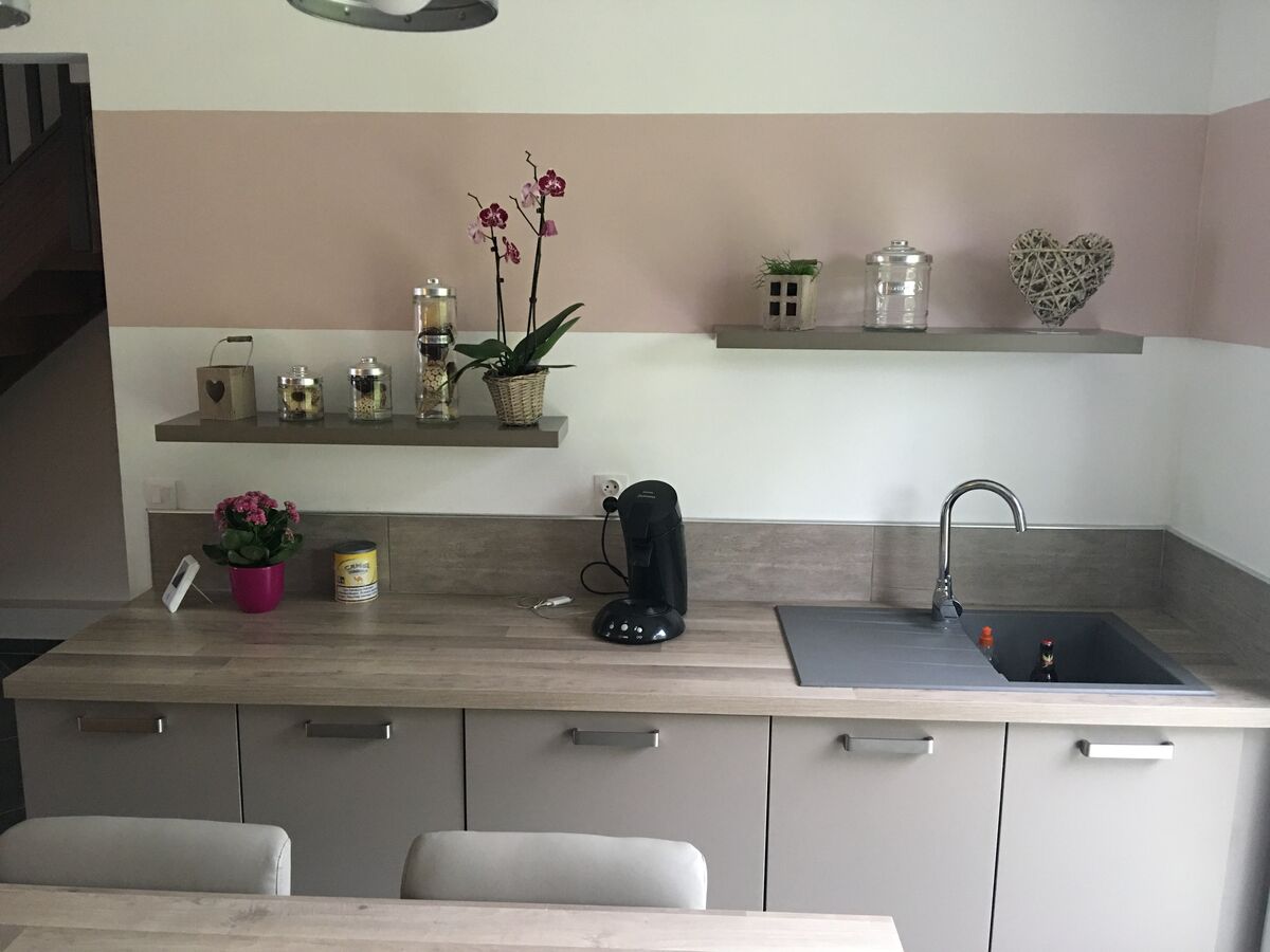 Cuisine avant-après sur mesure Trend + Taupe mat