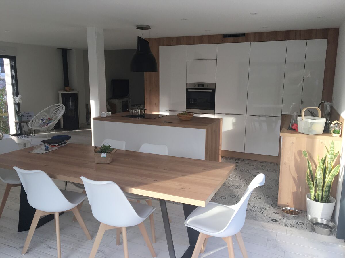 Cuisine équipée sur mesure Light Blanc Brillant