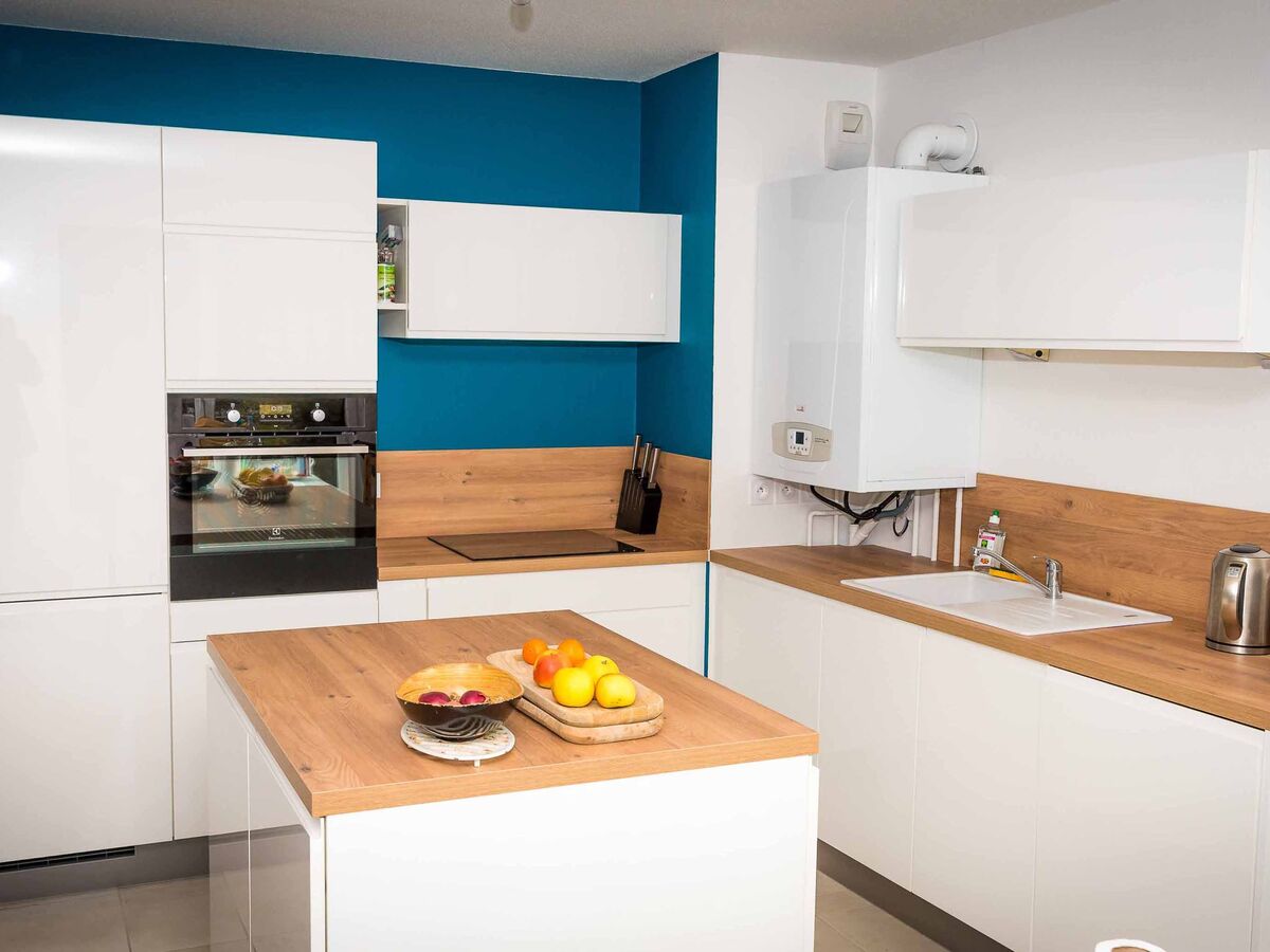 Cuisine équipée sur mesure Pure Brillant Blanc Brillant