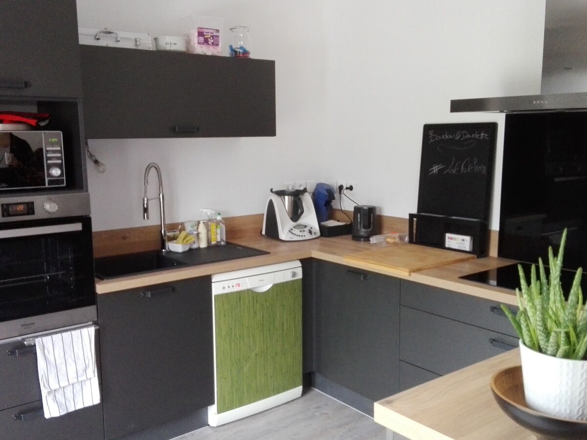 Rénovation cuisine équipée sur mesure Label Métal Brossé