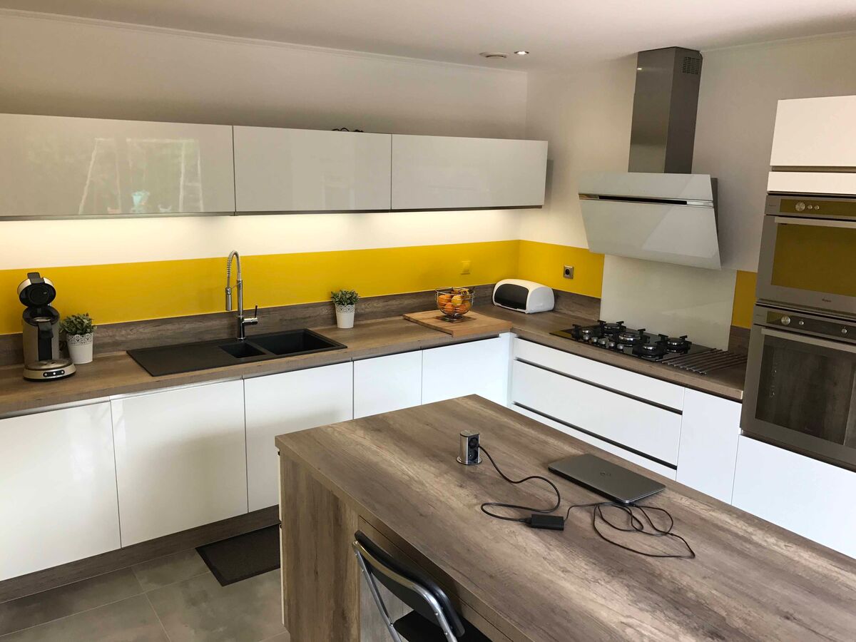 Cuisine avant-après sur mesure Light Blanc brillant