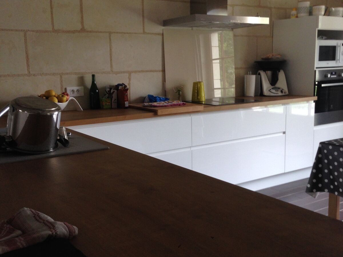 Cuisine avant-après sur mesure Pure Brillant Blanc Brillant