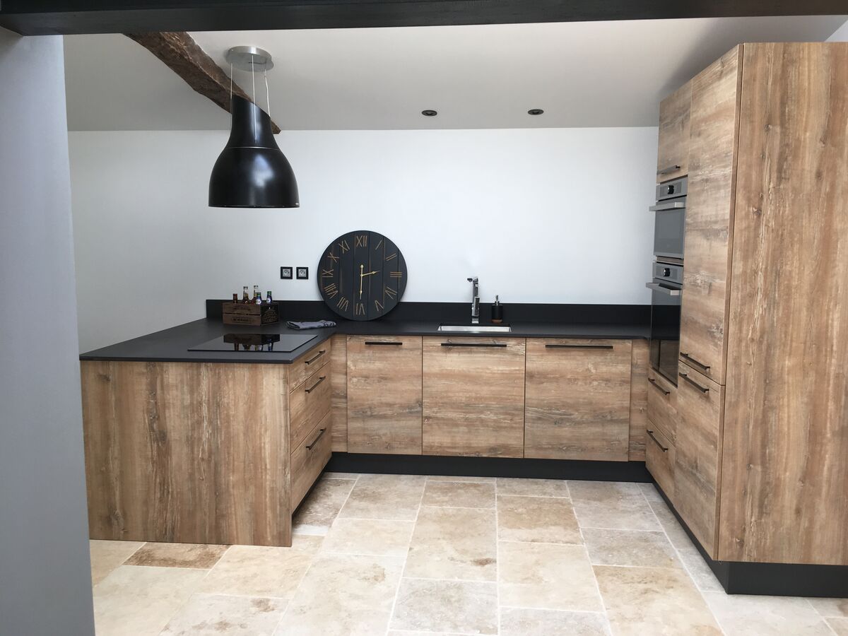 Cuisine équipée sur mesure Trend Hipster Wood et Winoka