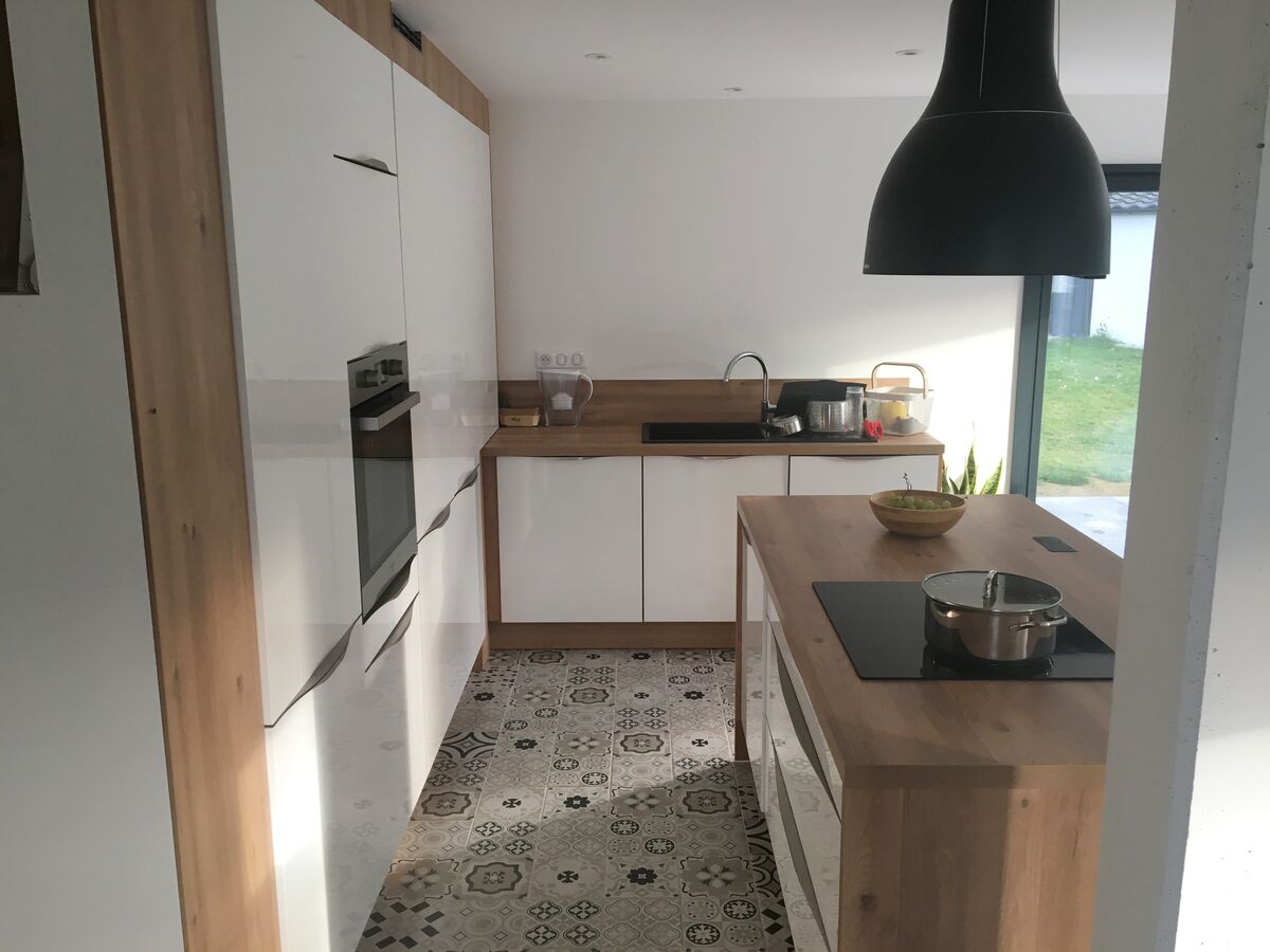 Cuisine avant-après sur mesure Light Blanc Brillant