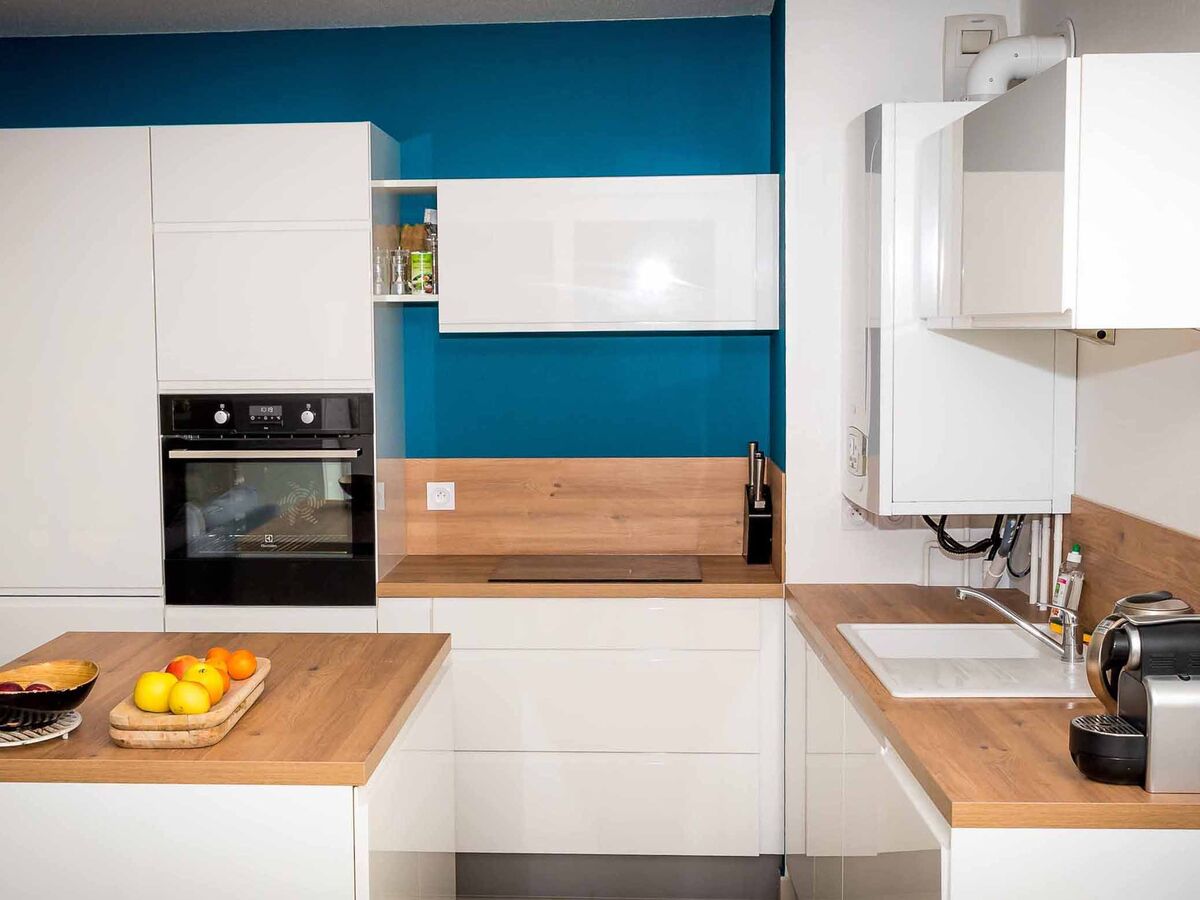 Rénovation cuisine sur mesure Pure Brillant Blanc Brillant