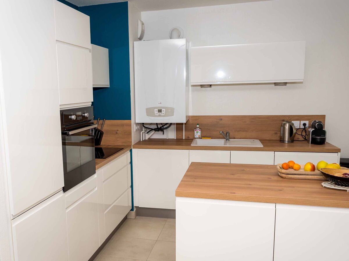 Cuisine avant-après sur mesure Pure Brillant Blanc Brillant