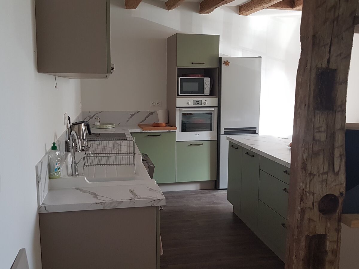 Cuisine avant-après sur mesure Color Laqué Kaki