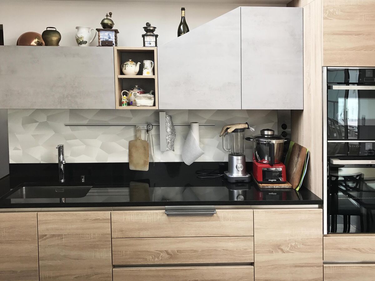 Cuisine avant-après sur mesure Trend + Soft oak