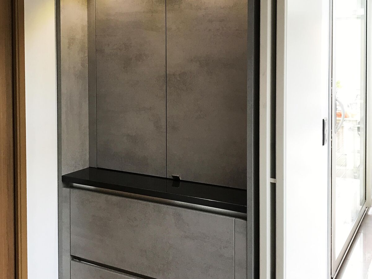 Cuisine avant-après sur mesure Trend + Soft oak