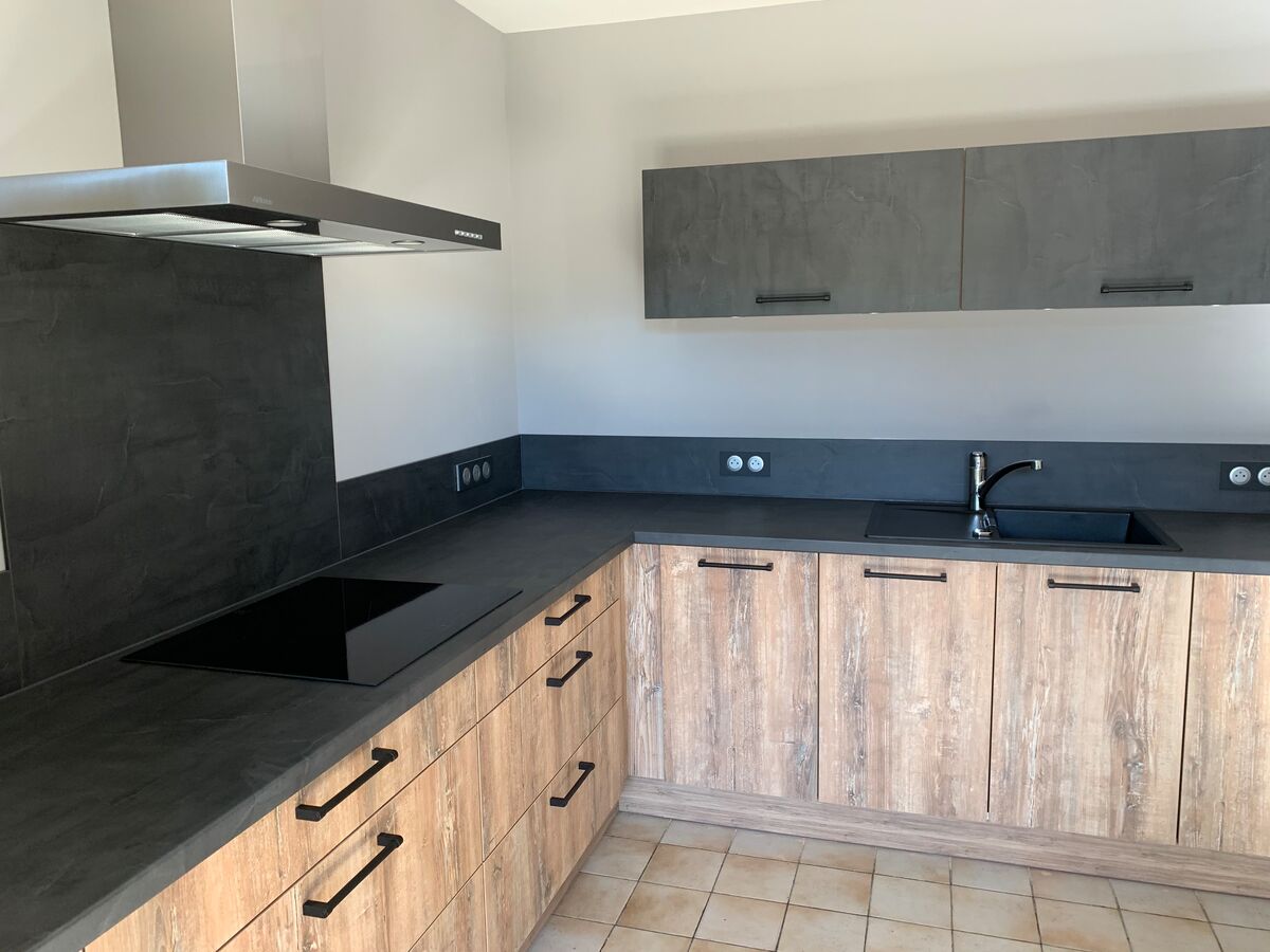 Cuisine avant-après sur mesure Trend Hipster Wood