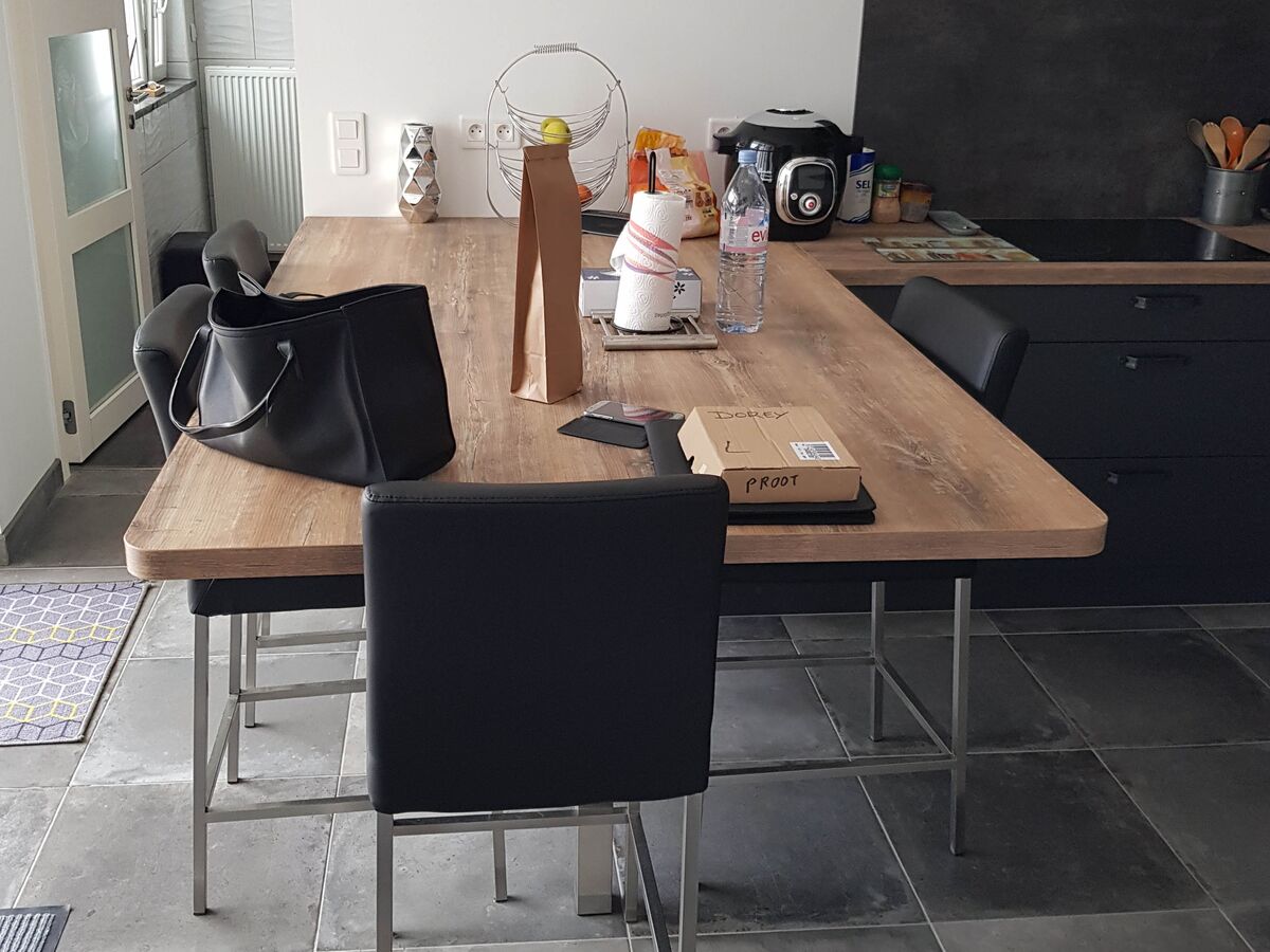 Rénovation cuisine équipée sur mesure Label Métal Brossé