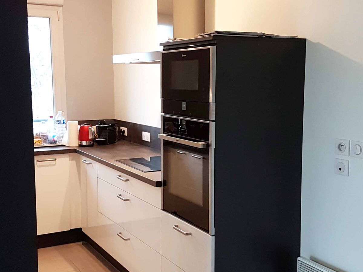 Cuisine avant-après sur mesure Light Blanc brillant