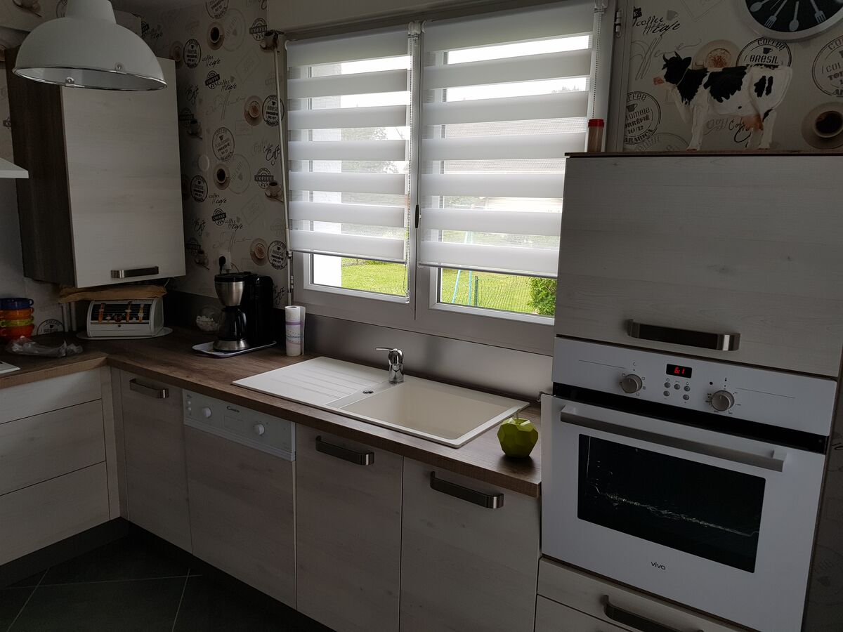 Cuisine avant-après sur mesure Trend + Artic wood