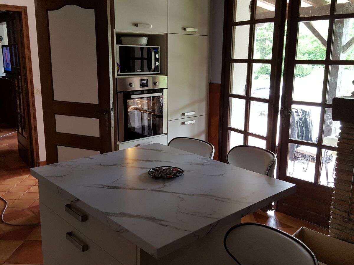 Cuisine avant-après sur mesure Trend Pannacotta Mat