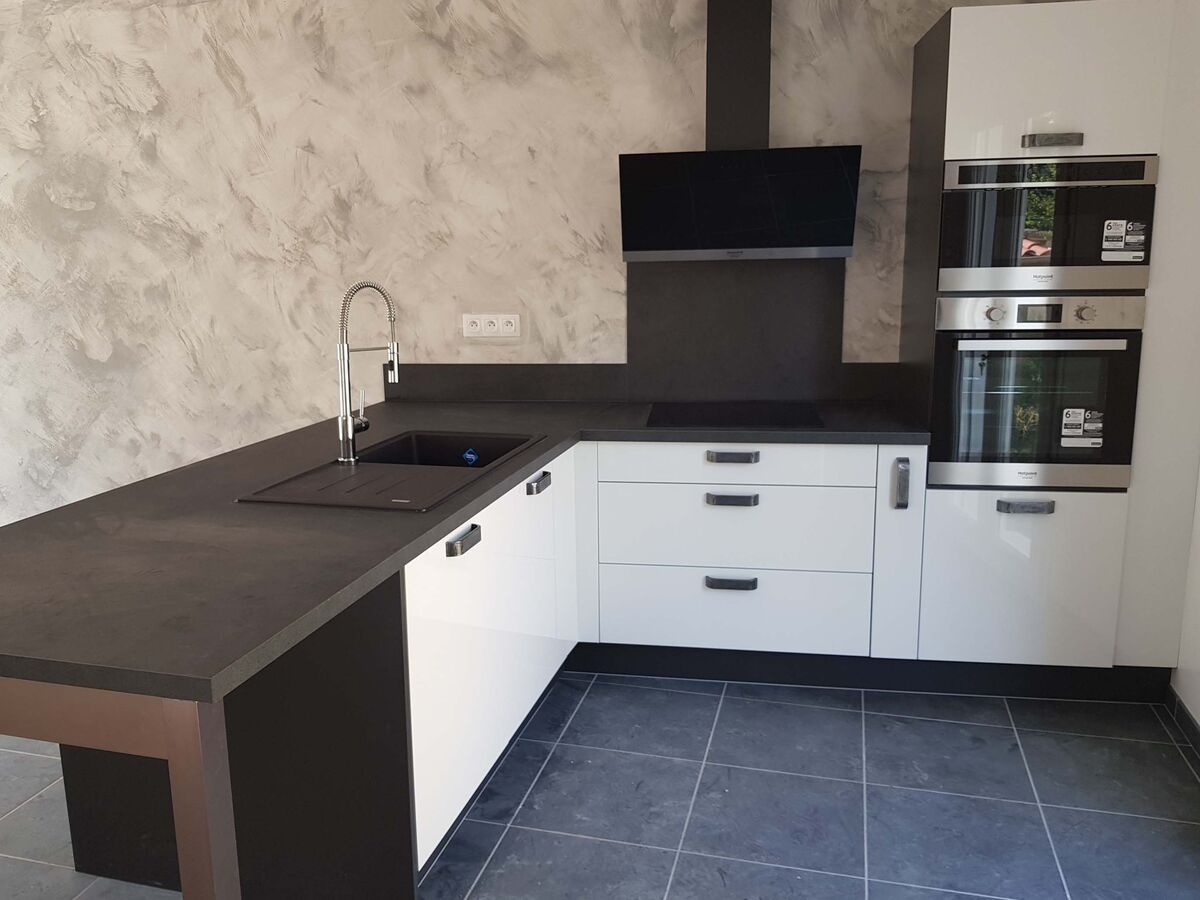 Cuisine avant-après sur mesure Light blanc brillant