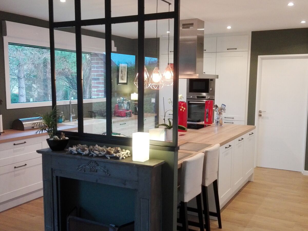 Cuisine avant-après sur mesure Trend Blanc Mat