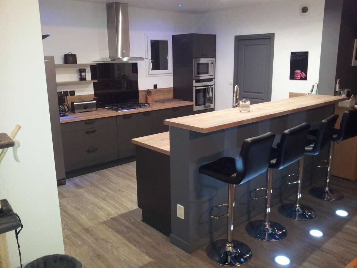 Rénovation cuisine sur mesure Label Métal Brossé