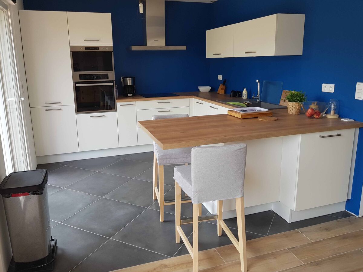 Cuisine équipée sur mesure Color Laqué blanc