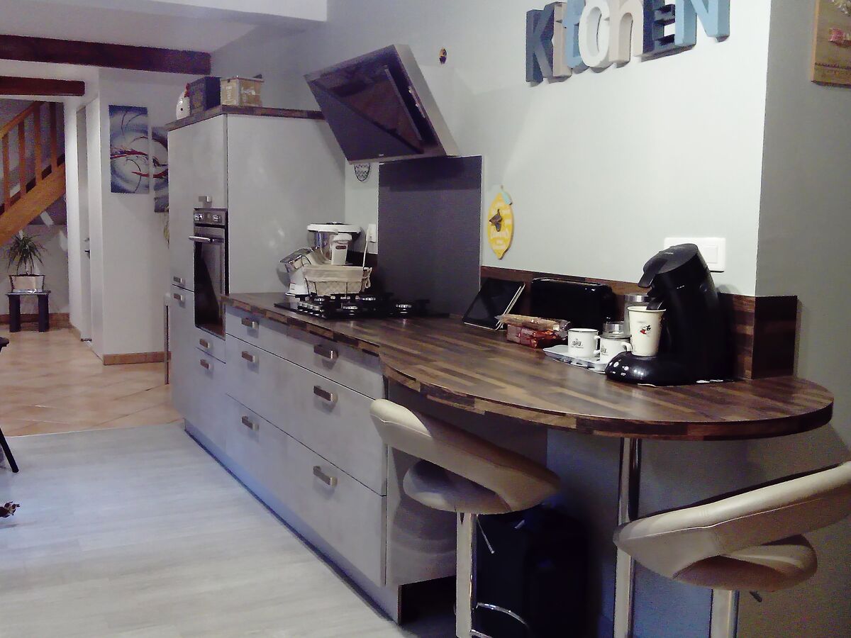 Rénovation cuisine équipée sur mesure Label Béton Clair