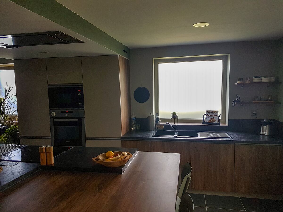 Cuisine avant-après sur mesure Trend Taupe Mat et Osani Oak