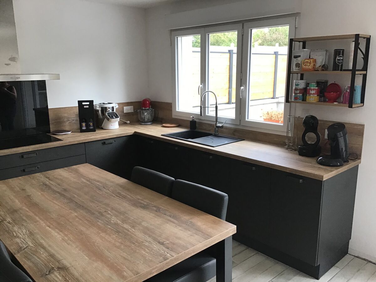 Cuisine équipée sur mesure Label Métal Brossé