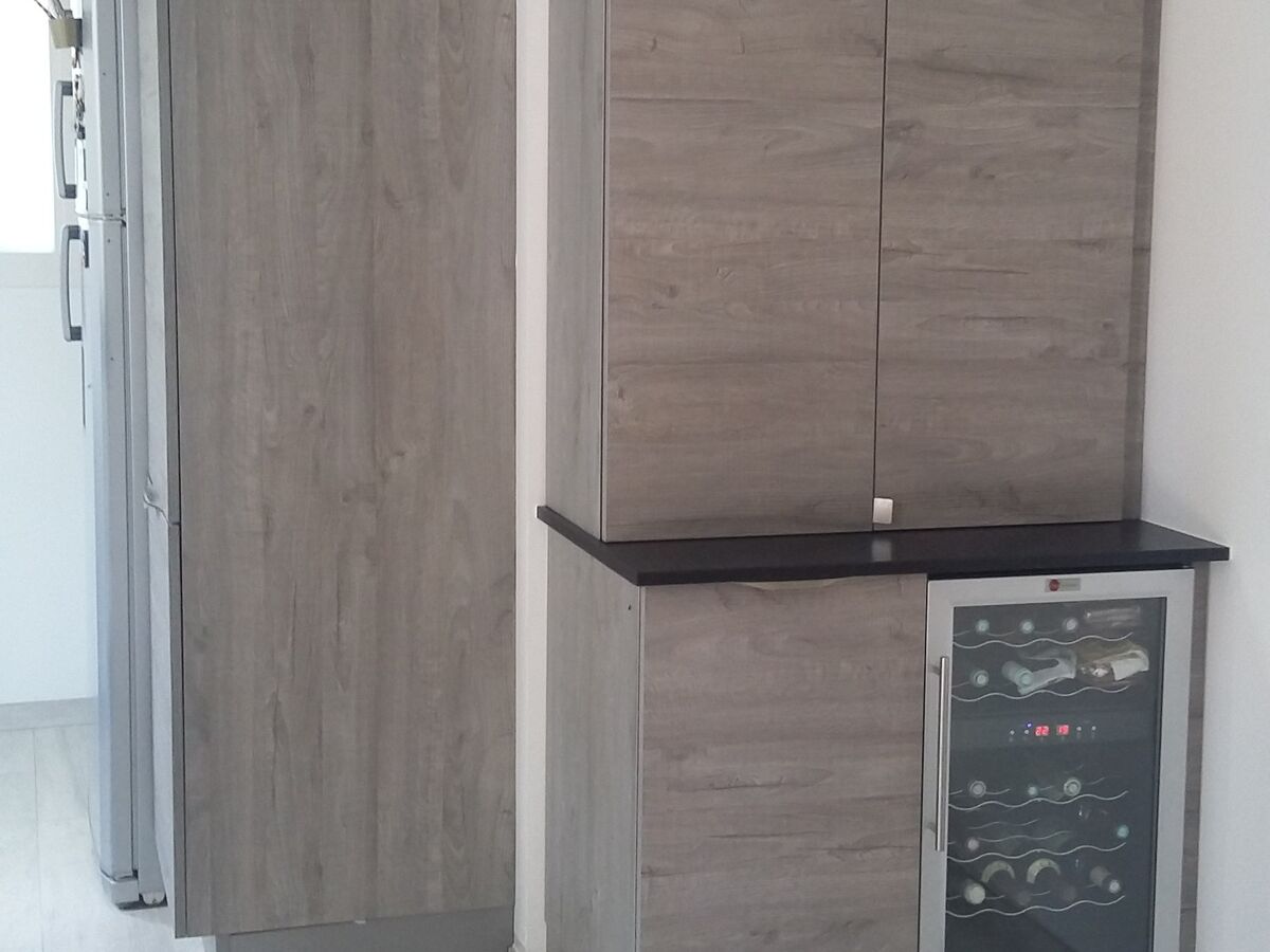 Cuisine avant-après sur mesure Label Chêne Sable Synchrone