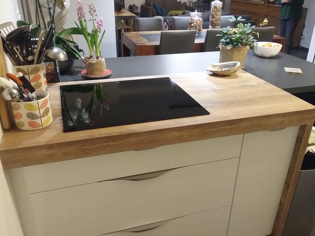 Cuisine avant-après sur mesure Light Blanc Brillant