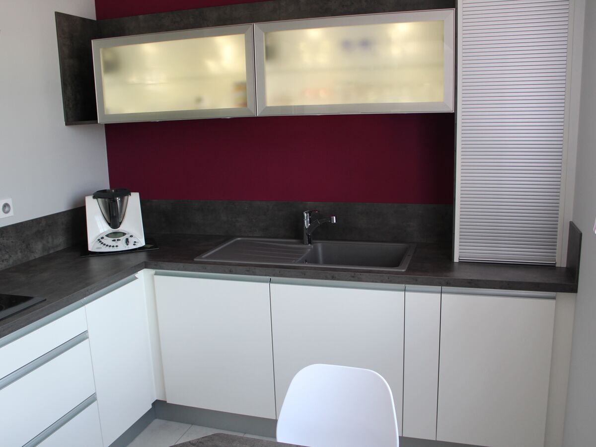 Cuisine avant-après sur mesure Color Jet Laqué Blanc