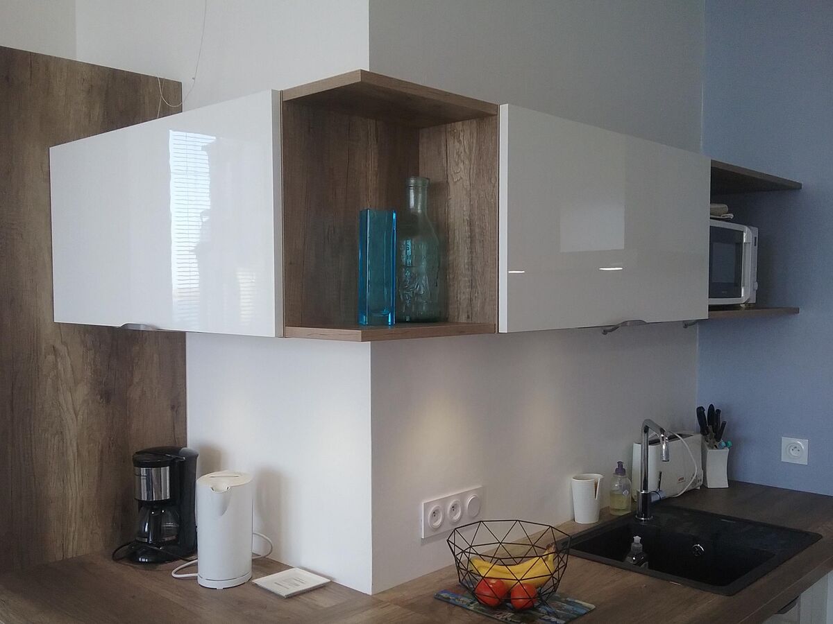 Cuisine avant-après sur mesure Light Blanc Brillant