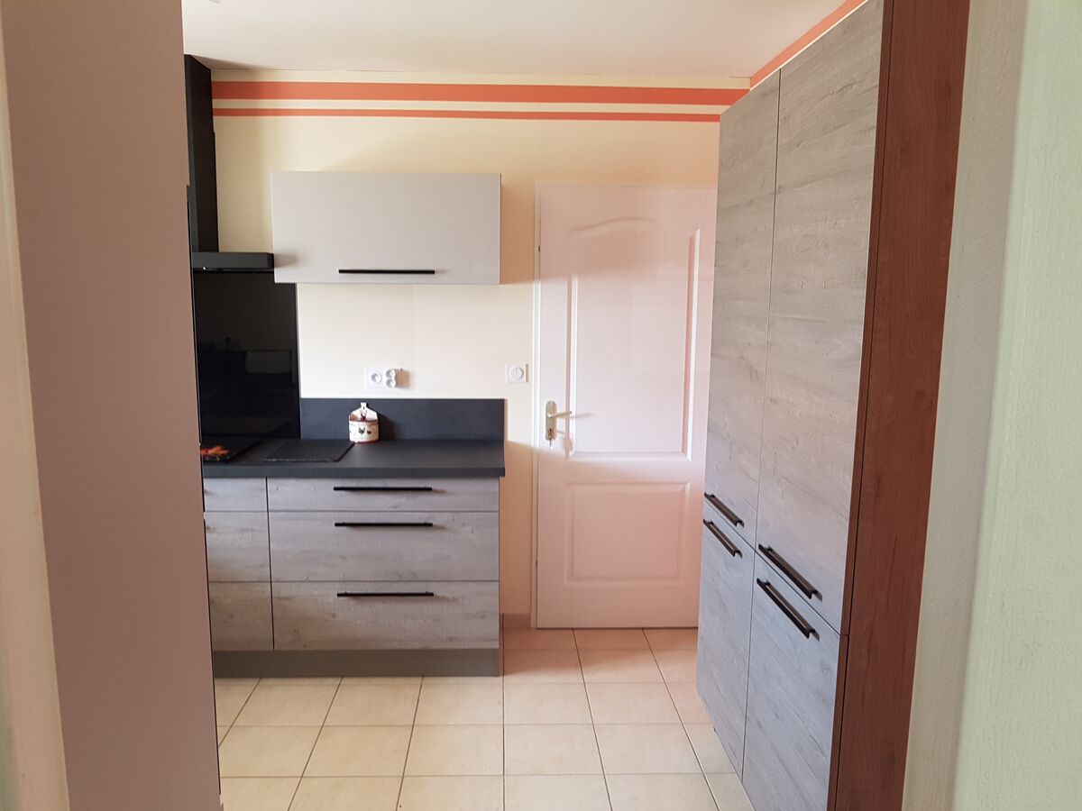 Cuisine avant-après sur mesure Label Chêne Sable Synchrone et Trend Mistigris