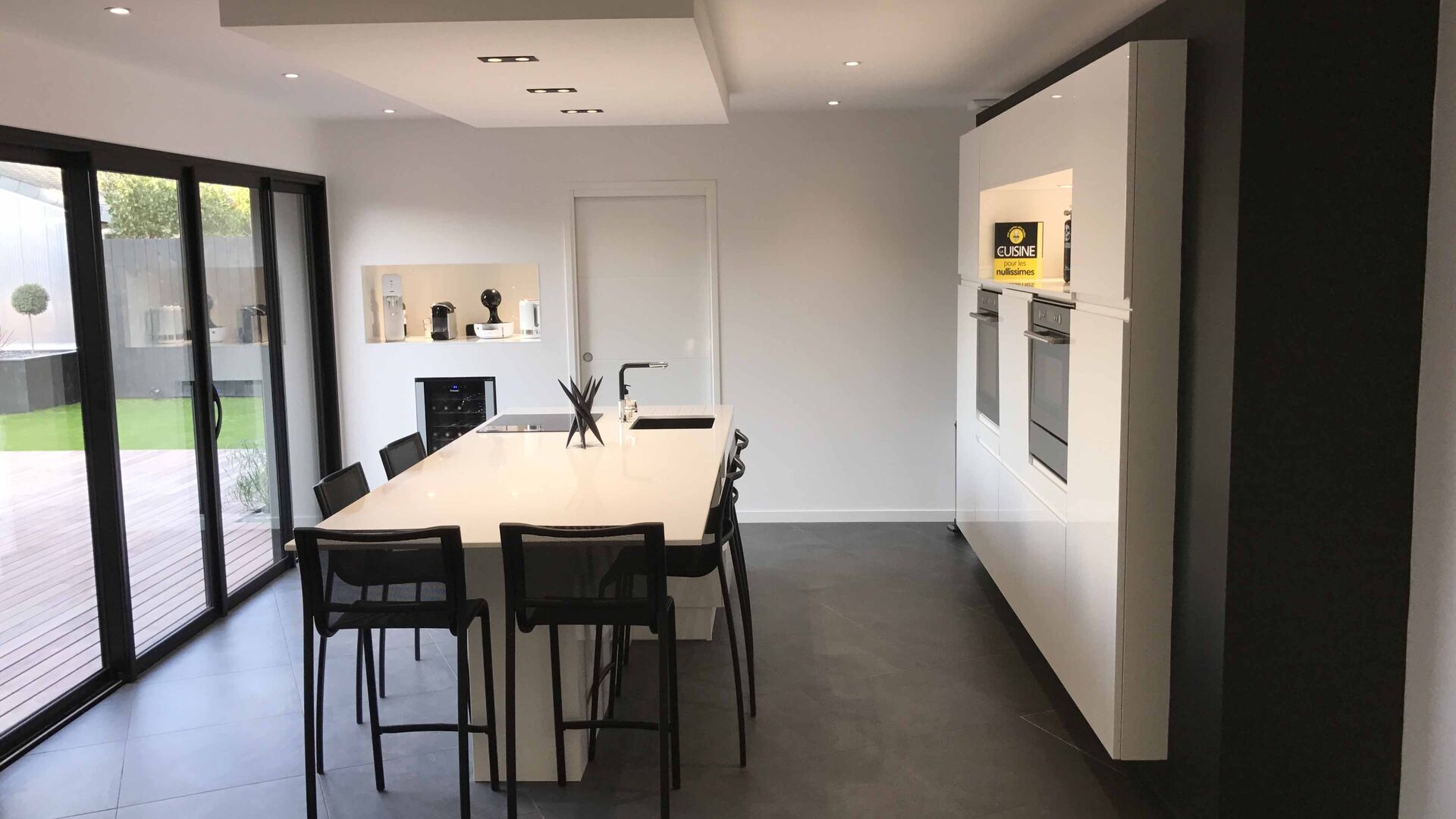 Cuisine équipée sur mesure Pure Brillant Blanc Brillant