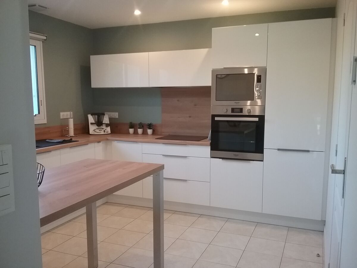 Cuisine avant-après sur mesure Light Blanc Brillant