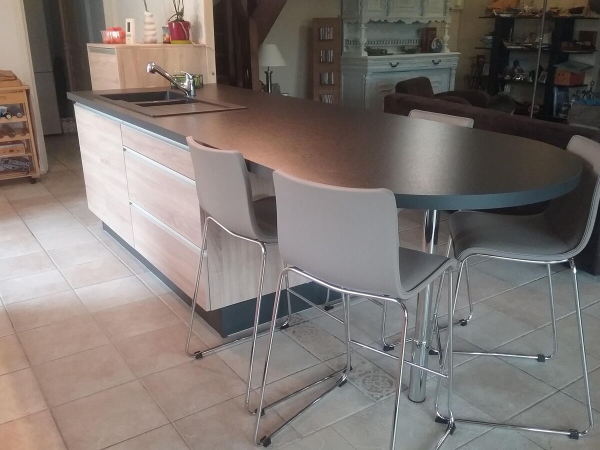 Cuisine avant-après sur mesure Trend Chêne Timber