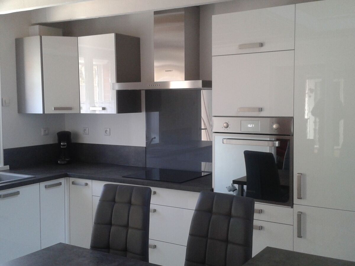 Cuisine avant-après sur mesure Light Blanc brillant