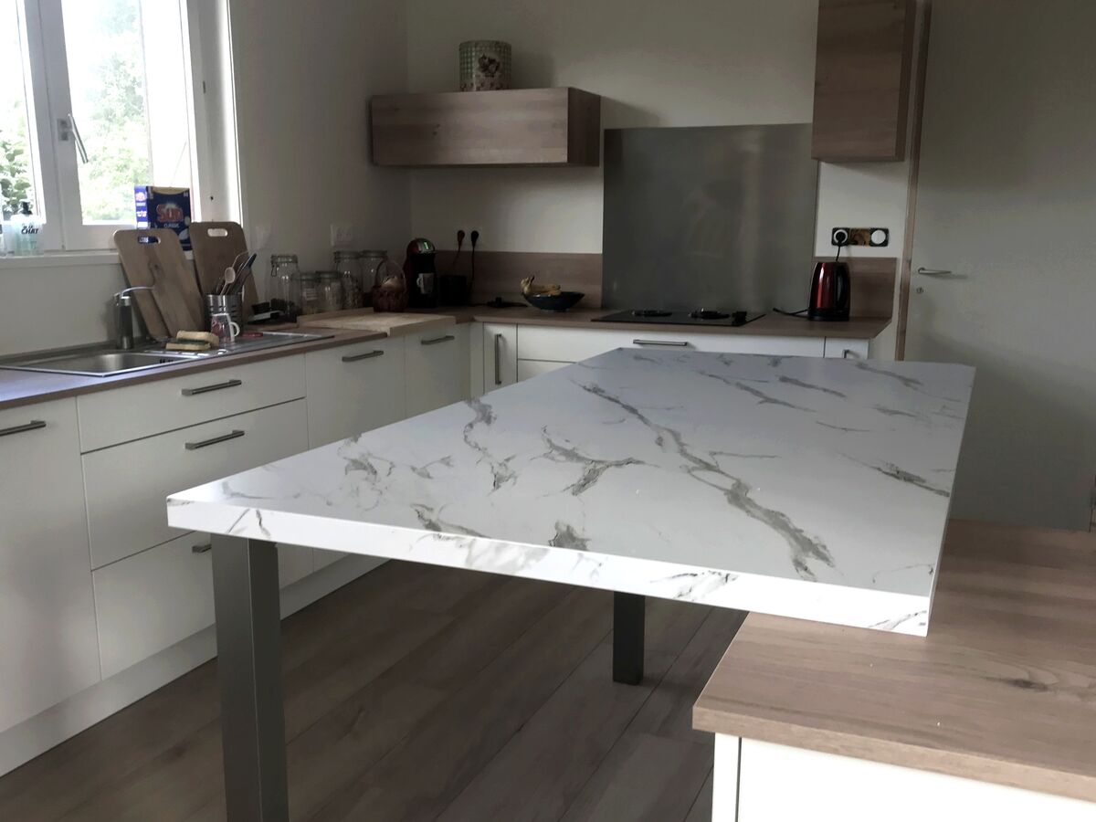Rénovation cuisine équipée sur mesure Trend Blanc Mat
