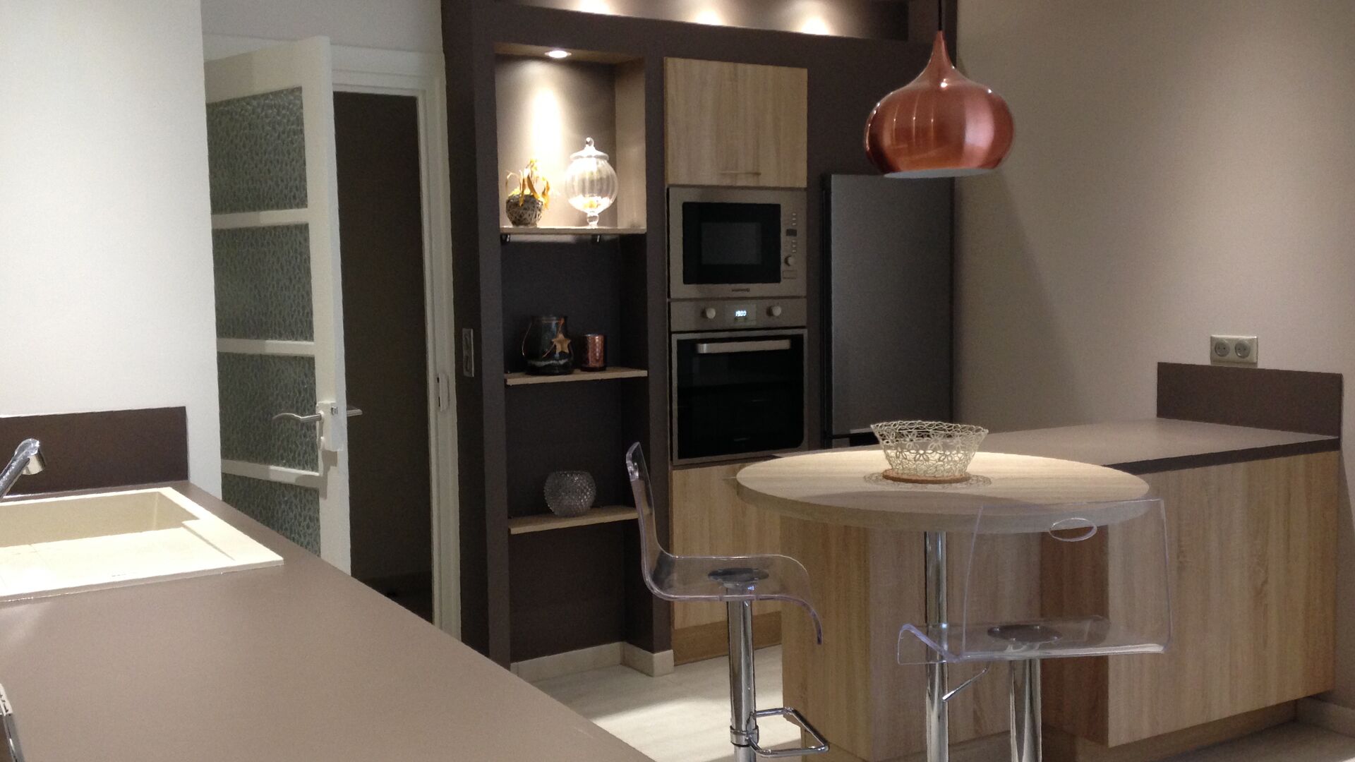 Cuisine équipée sur mesure Trend + Chêne timber