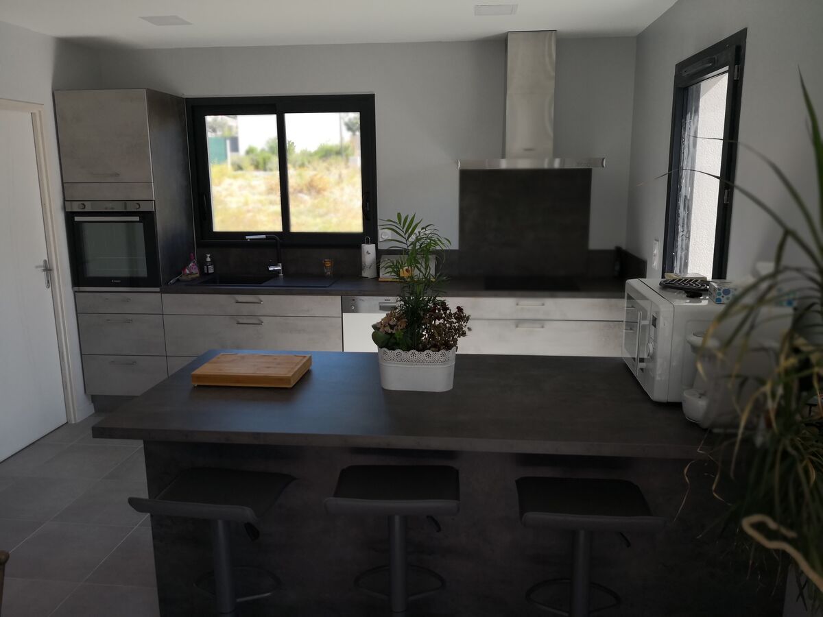 Cuisine équipée sur mesure Trend Béton Clair