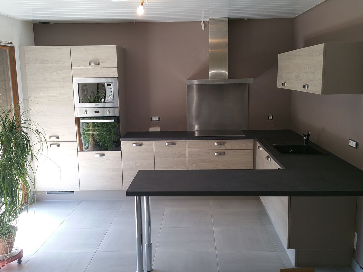 Cuisine équipée sur mesure Label Chêne Sable Synchrone