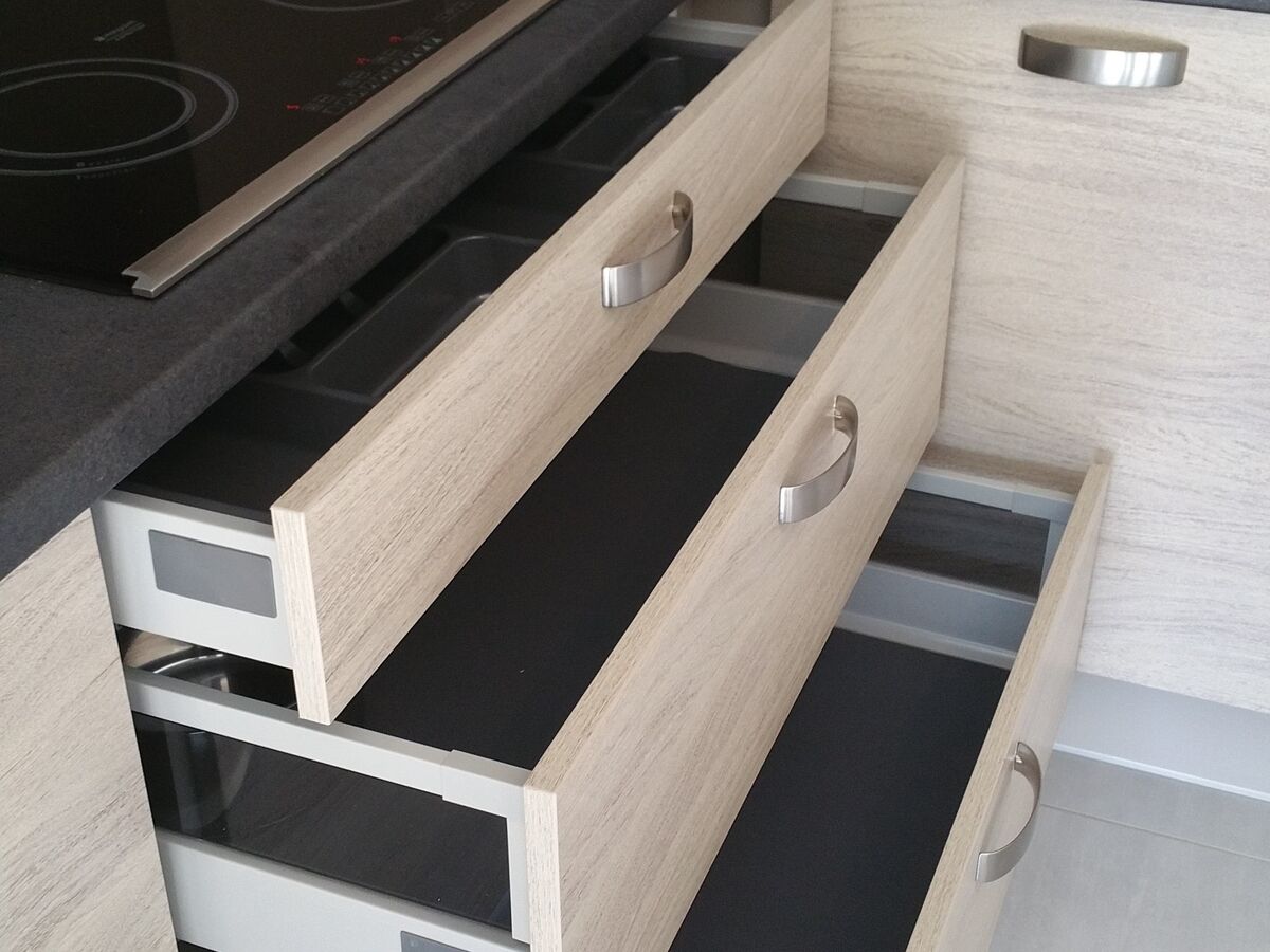 Rénovation cuisine sur mesure Label Chêne Sable Synchrone