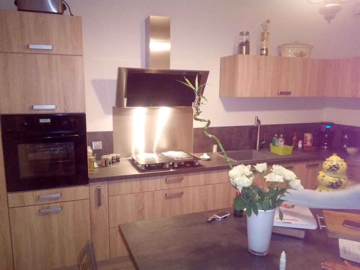 Cuisine avant-après sur mesure Trend + Chêne timber