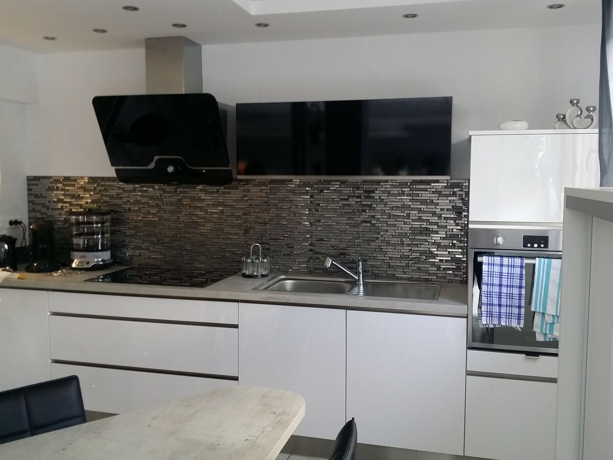 Cuisine équipée sur mesure Light Blanc brillant