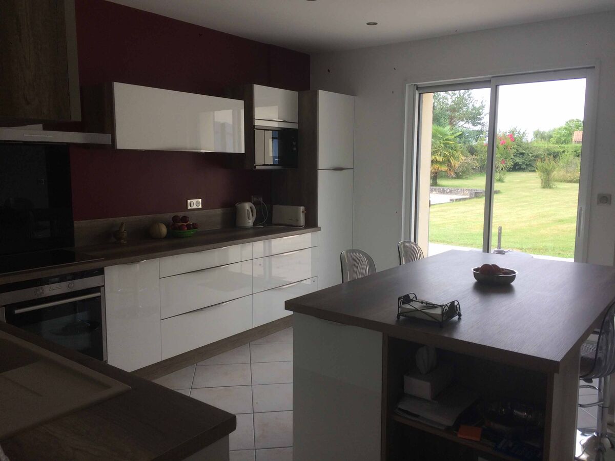 Cuisine avant-après sur mesure Light Blanc brillant