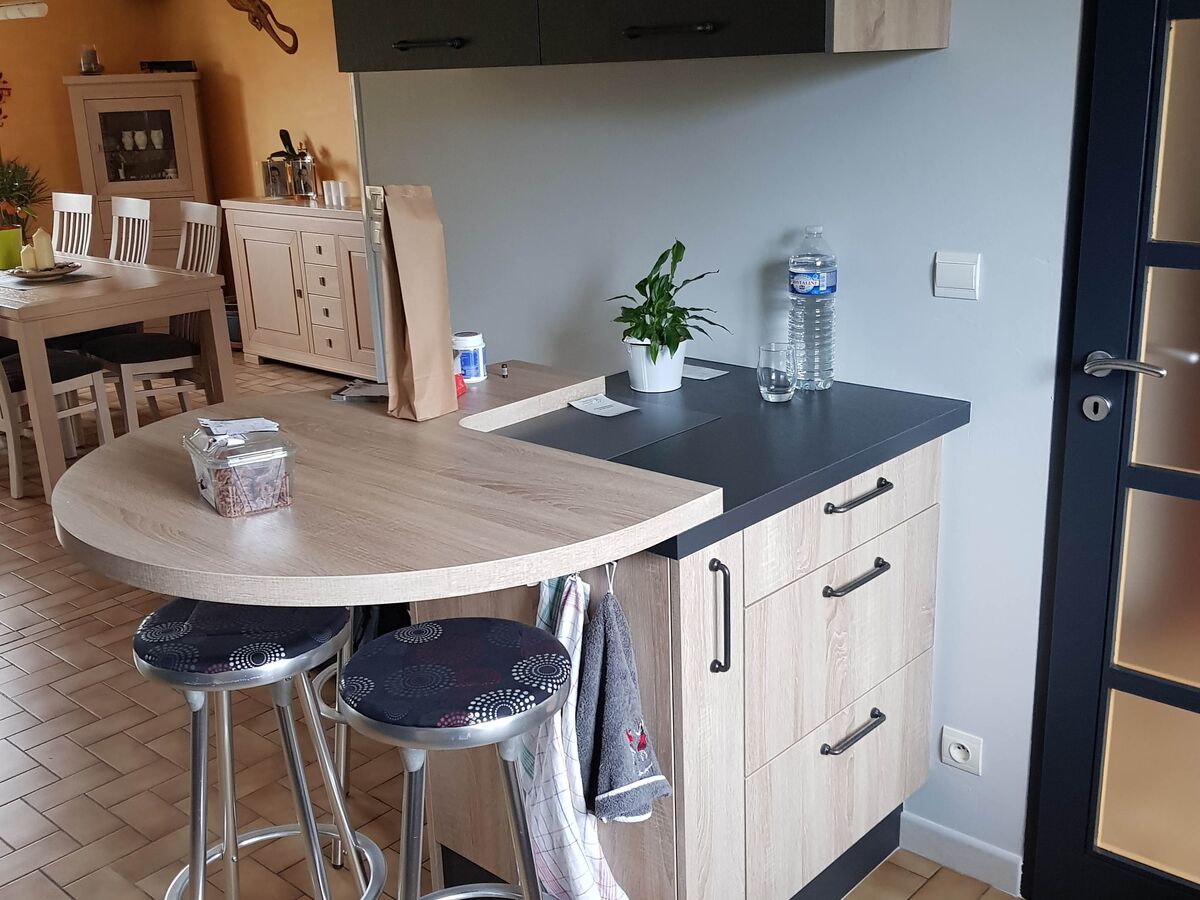 Cuisine avant-après sur mesure Label Métal Brossé et Trend Soft Oak