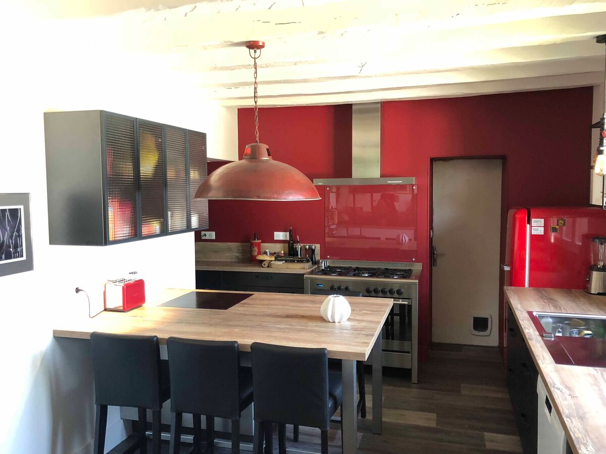 Rénovation cuisine équipée sur mesure Label Métal Brossé