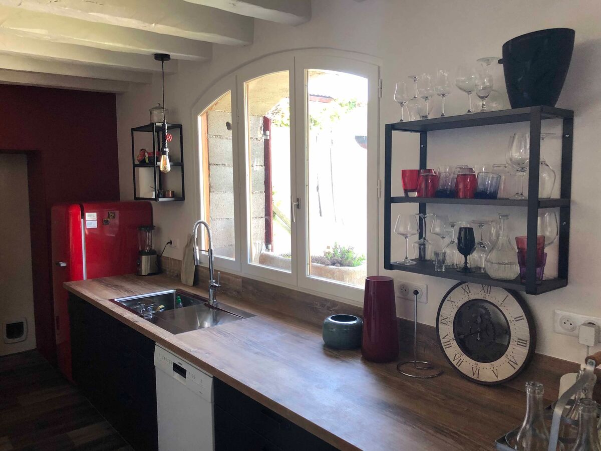 Cuisine avant-après sur mesure Label Métal Brossé