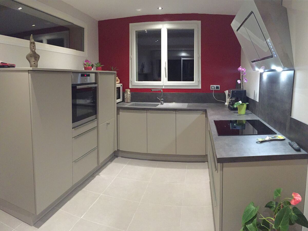 Cuisine équipée sur mesure Trend Pannacotta mat