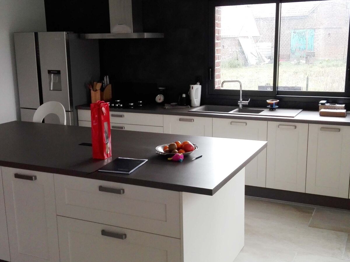 Rénovation cuisine équipée sur mesure Trend Cube Pannacotta Mat